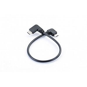 Right angle micro usb to L shape angle type-c usb cable