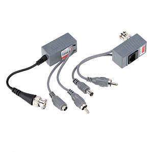 CCTV Camera Audio Video Power Balun Transceiver BNC UTP RJ45 with Audio Video and Power over CAT5/5E/6 Cable