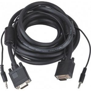 High quality 9 pin VGA with audio male to male