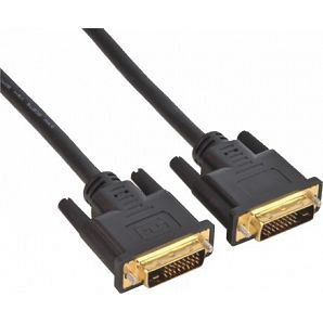 DVI(24+1) male to DVI(24+1) male cable for video