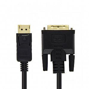 DVI(24+1) male to Displayport male cable for video