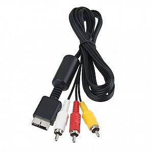 AV Cable NEW 6 Ft AV Video Volume Control Audio Cable to RCA For PlayStation PS / PS2 / PS3