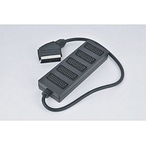 Scart adapter male to 5 female