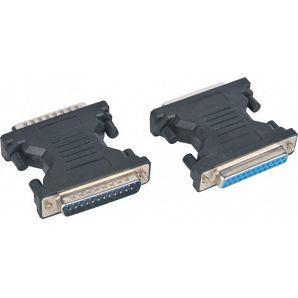 DB 25 male to DB 25 female adapter