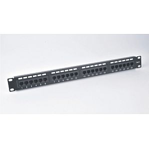 UTP Cat.6 Patch Panel, 24 port,Krone & 110 Dual IDC,19\"